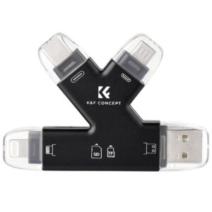 Đầu đọc thẻ nhớ SD/MicroSD K&F Concept 4 trong 1 chính hãng