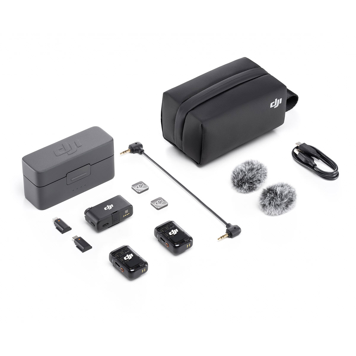 Microphone DJI Mic 2 (2 TX + 1 RX + Charging Case) chính hãng, pin 18h